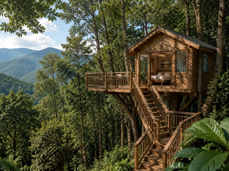 江口县景区悬空树屋